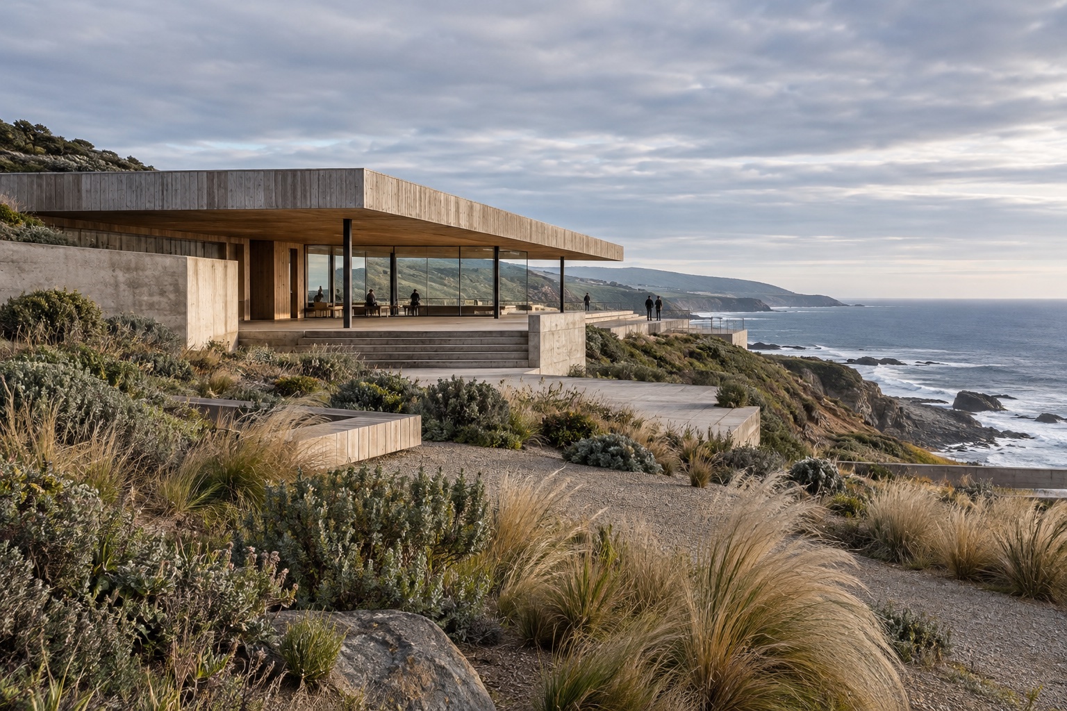 Arquitectura contemporánea frente al mar